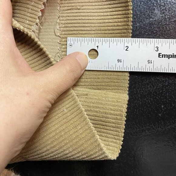 Vintage Halrin Corduroy Pants Golfer Embroidered Tan Cotton Needlepoint Red - Picture 10 of 10